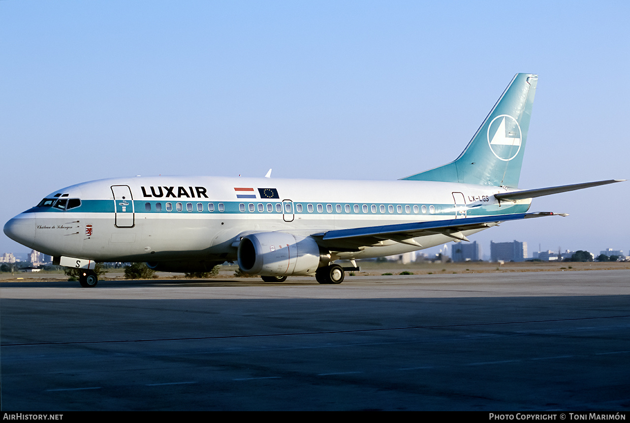 Aircraft Photo of LX-LGS | Boeing 737-528 | Luxair | AirHistory.net #195732