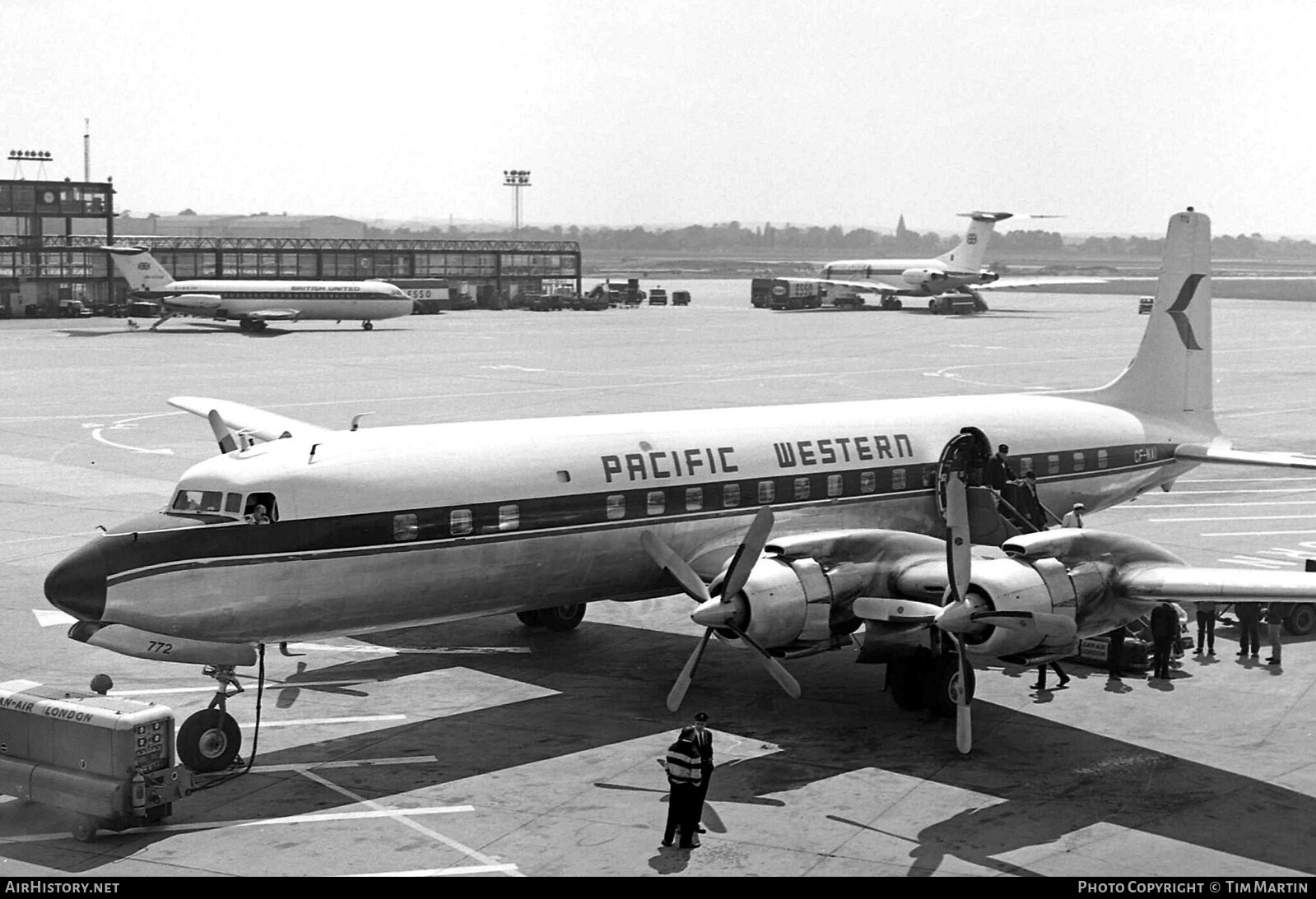 Aircraft Photo of CF-NAI | Douglas DC-7C | Pacific Western Airlines | AirHistory.net #195751