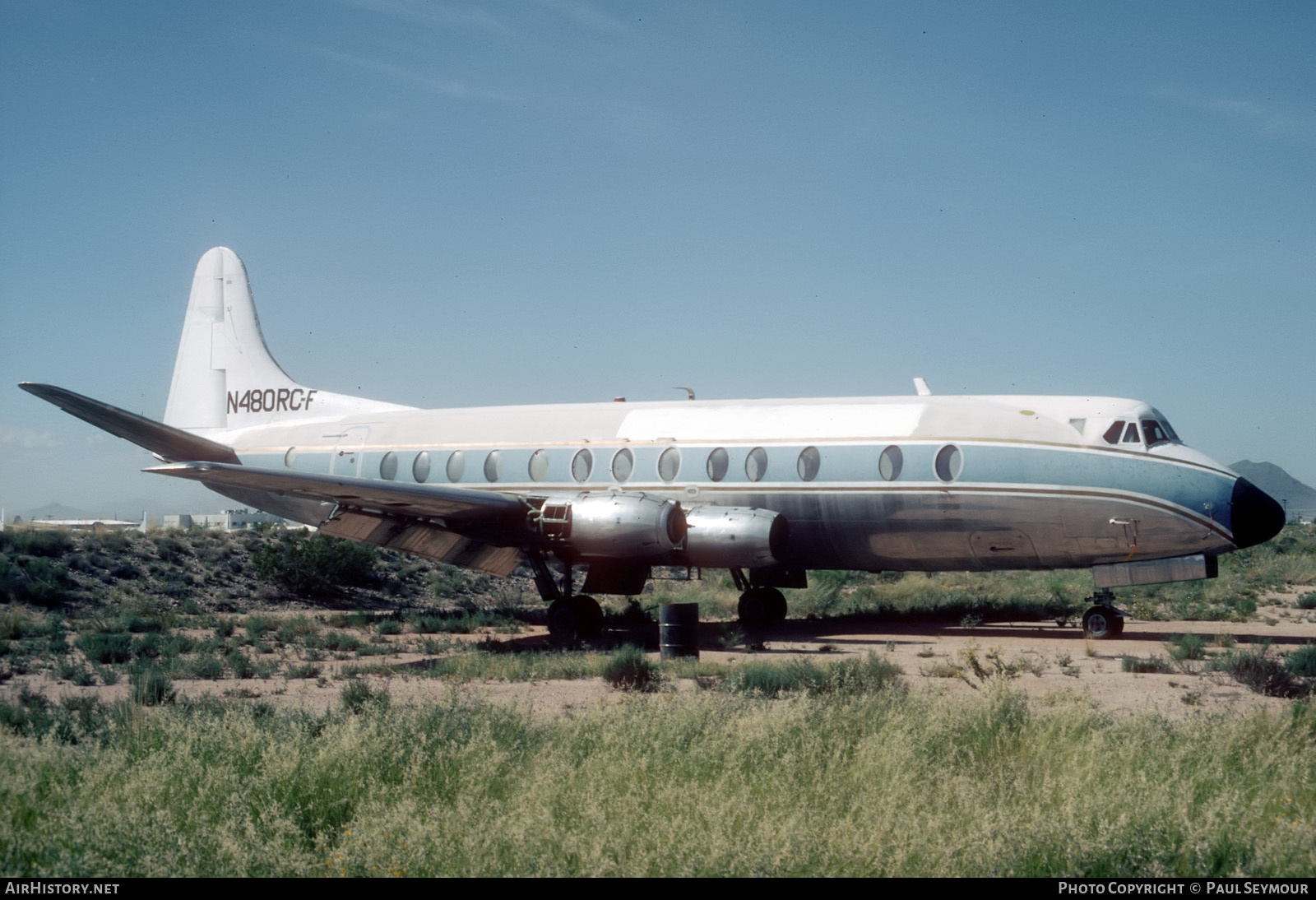 Aircraft Photo of N480RC / N480RC-F | Vickers 827 Viscount | AirHistory.net #195771