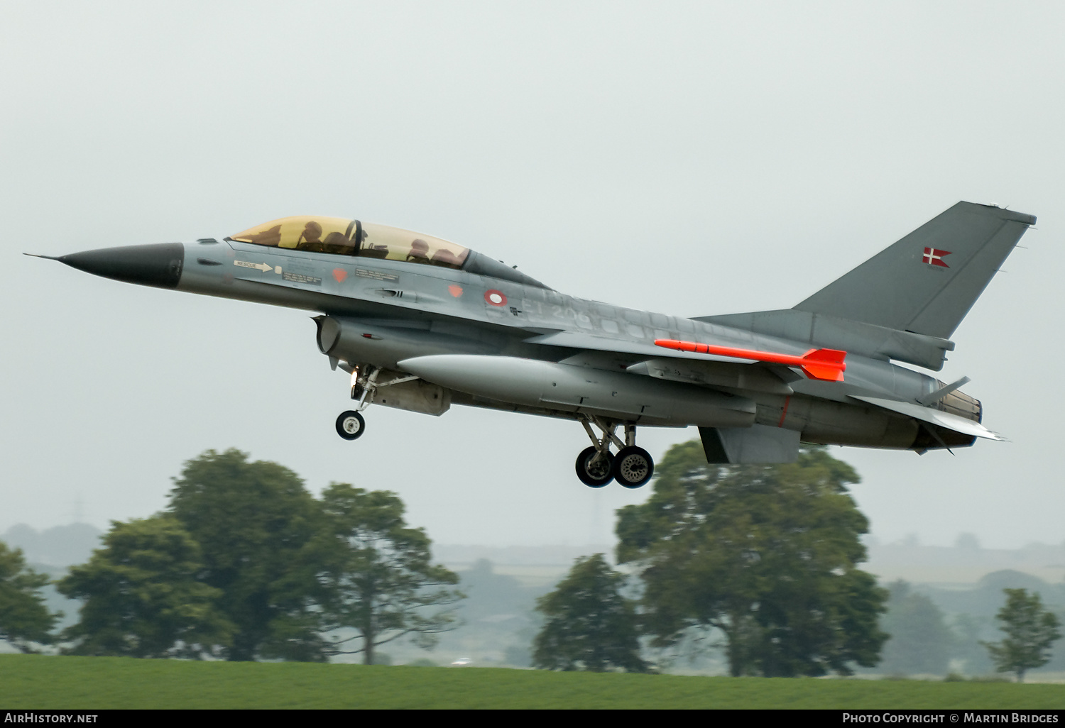 Aircraft Photo of ET-206 | General Dynamics F-16B Fighting Falcon | Denmark - Air Force | AirHistory.net #195829