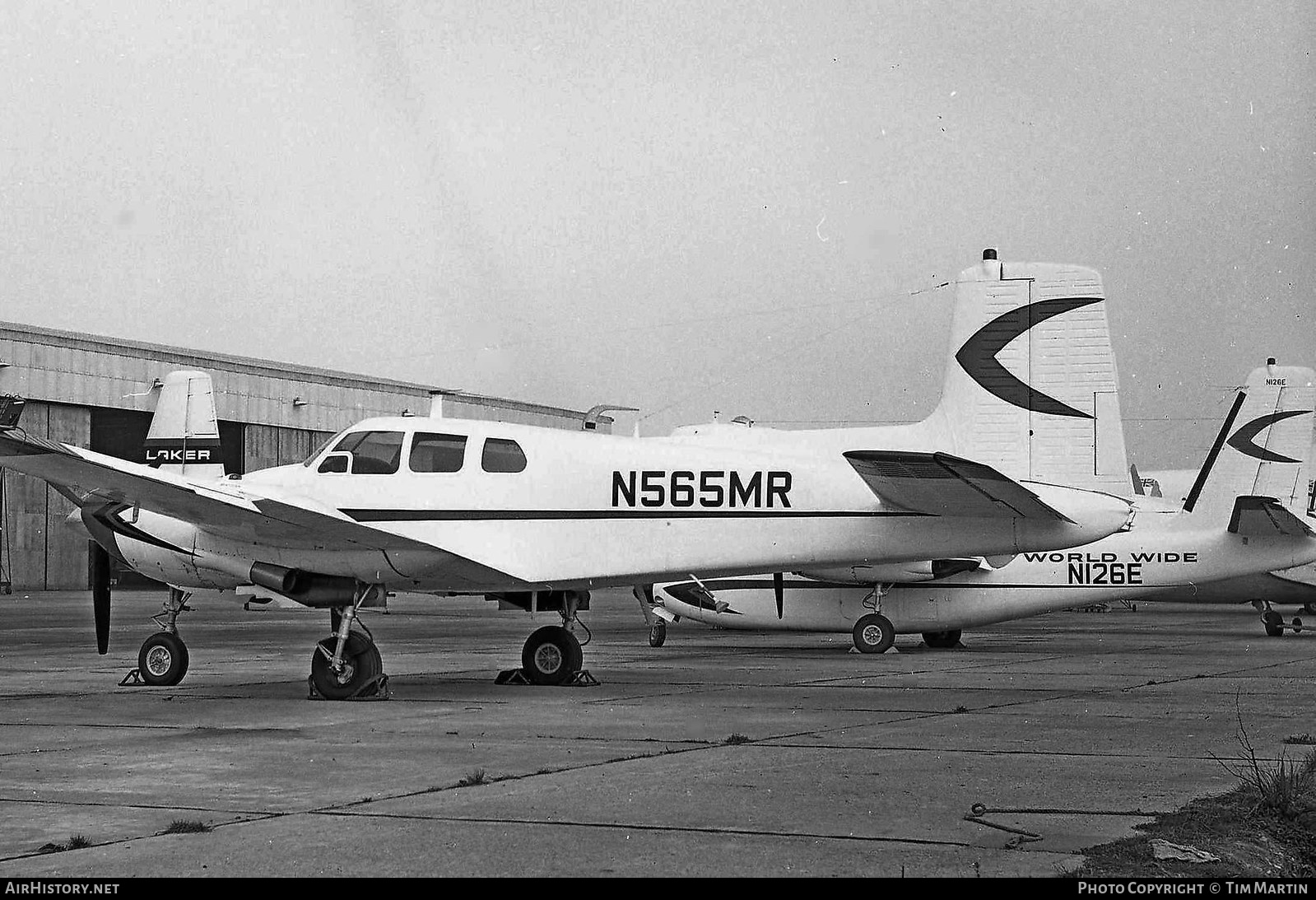 Aircraft Photo of N565MR | Beech E50 Twin Bonanza | World Wide Helicopters | AirHistory.net #195938