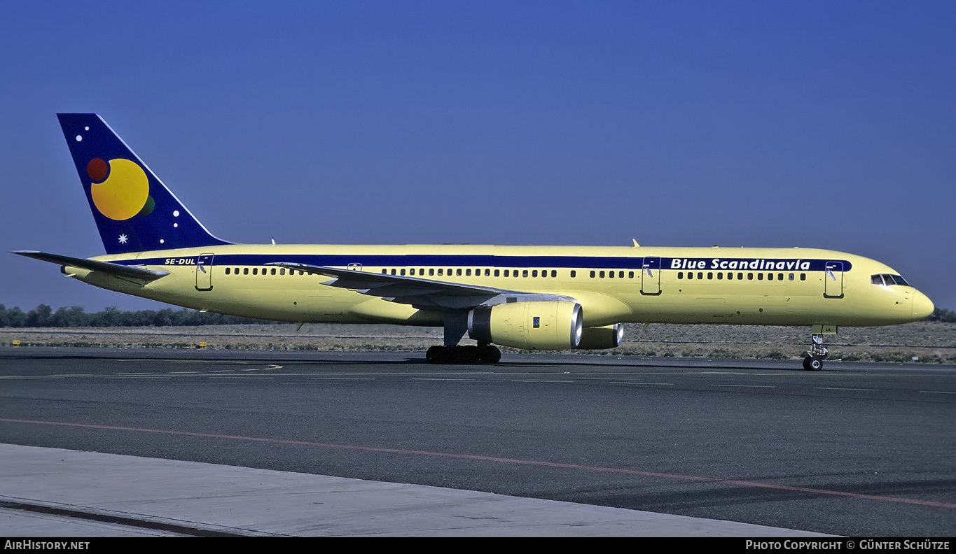 Aircraft Photo of SE-DUL | Boeing 757-2Y0 | Blue Scandinavia | AirHistory.net #195973