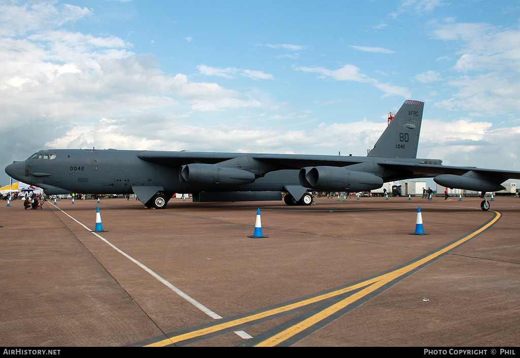 Aircraft Photo of 60-0042 / AF60-042 | Boeing B-52H Stratofortress | USA - Air Force | AirHistory.net #195987