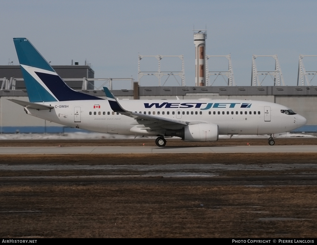 Aircraft Photo of C-GWSH | Boeing 737-76N | WestJet | AirHistory.net #196043