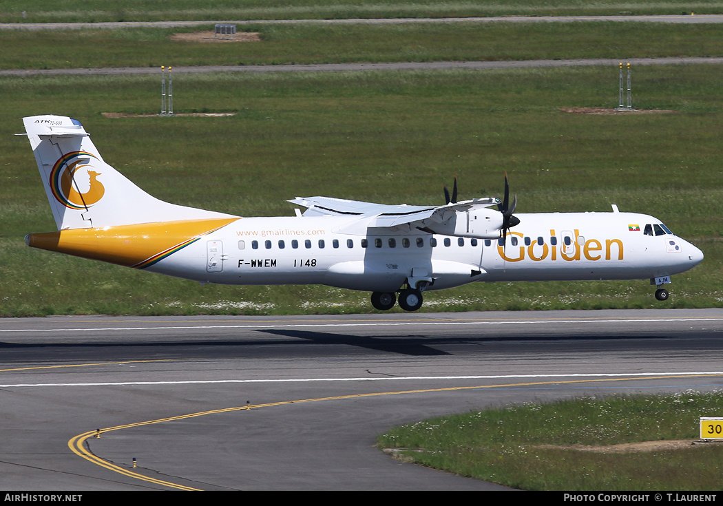 Aircraft Photo of F-WWEM | ATR ATR-72-600 (ATR-72-212A) | Golden Myanmar Airlines | AirHistory.net #196135