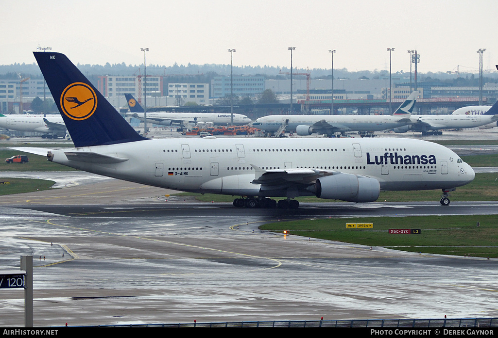 Aircraft Photo of D-AIMK | Airbus A380-841 | Lufthansa | AirHistory.net #196141
