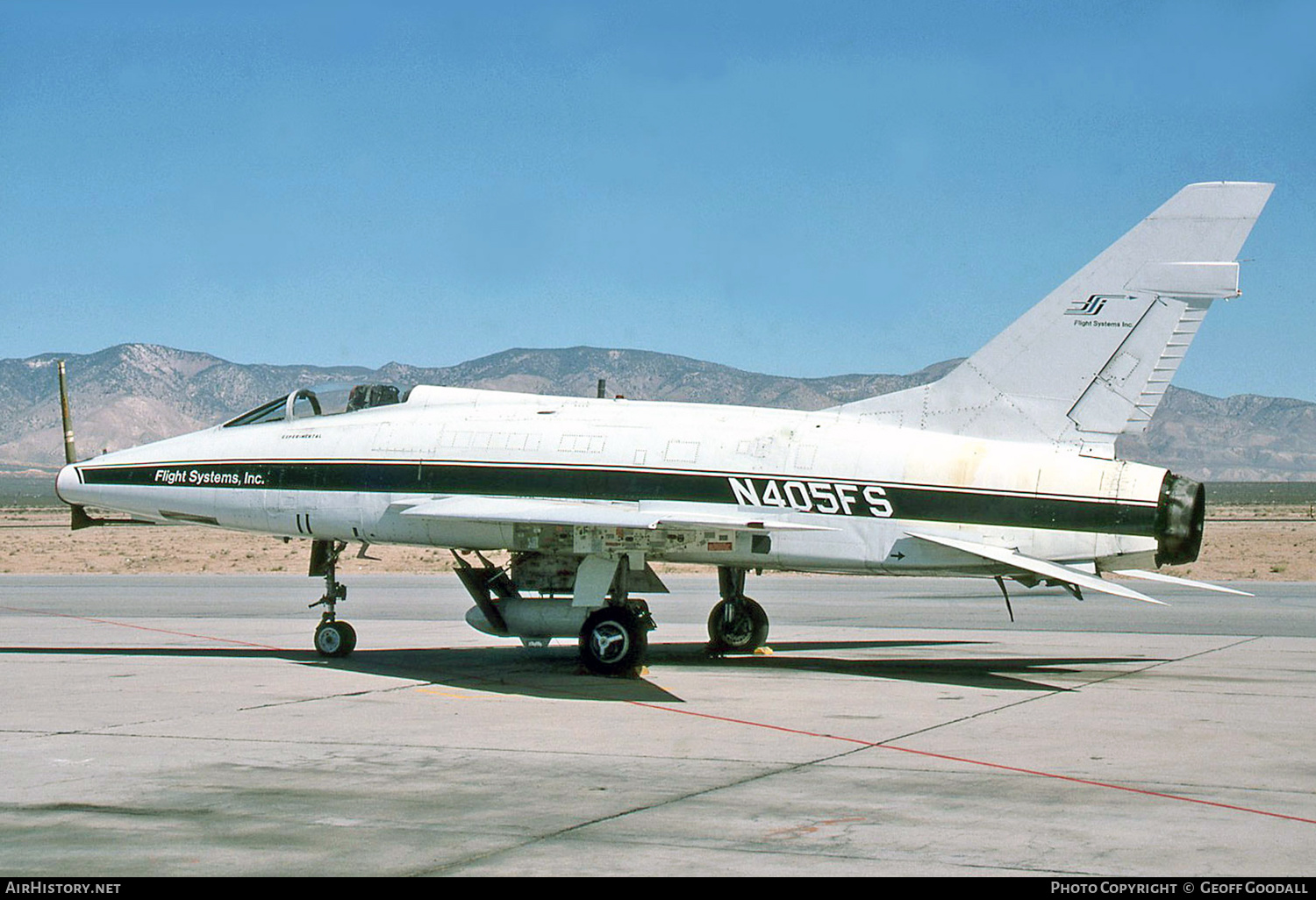 Aircraft Photo of N405FS | North American F-100D Super Sabre | Flight Systems Inc. | AirHistory.net #196166