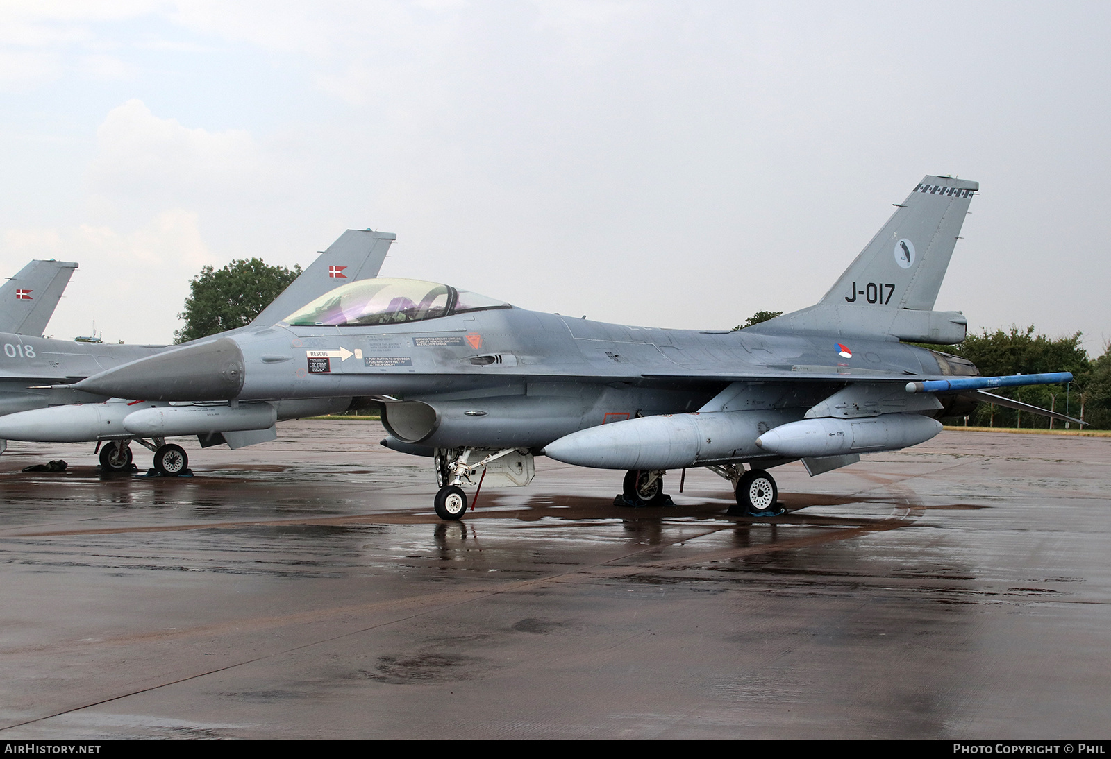 Aircraft Photo of J-017 | General Dynamics F-16AM Fighting Falcon | Netherlands - Air Force | AirHistory.net #196237
