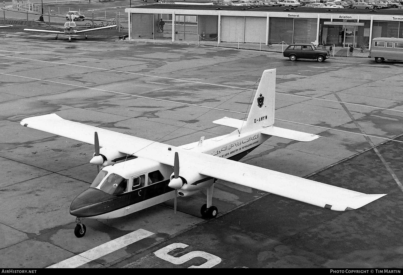 Aircraft Photo of G-AWYW | Britten-Norman BN-2A Islander | Kingdom of Libya Ministry of Petroleum Affairs | AirHistory.net #196269