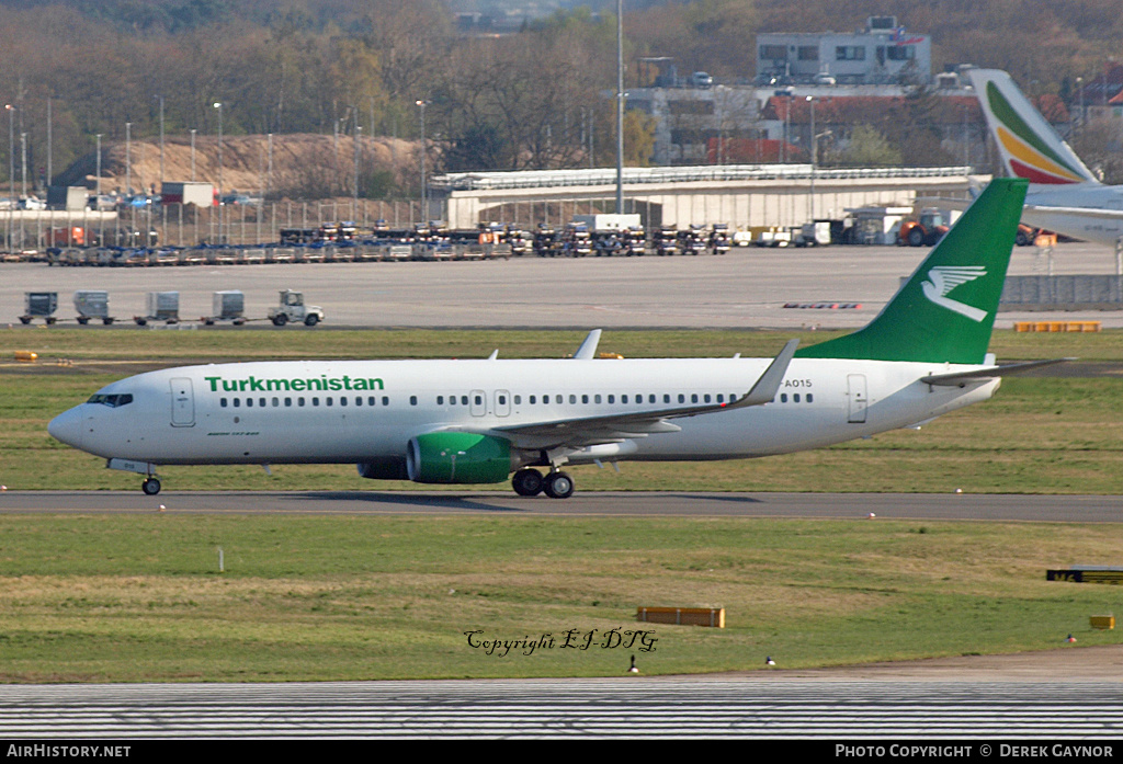 Aircraft Photo of EZ-A015 | Boeing 737-82K | Turkmenistan Airlines | AirHistory.net #196280