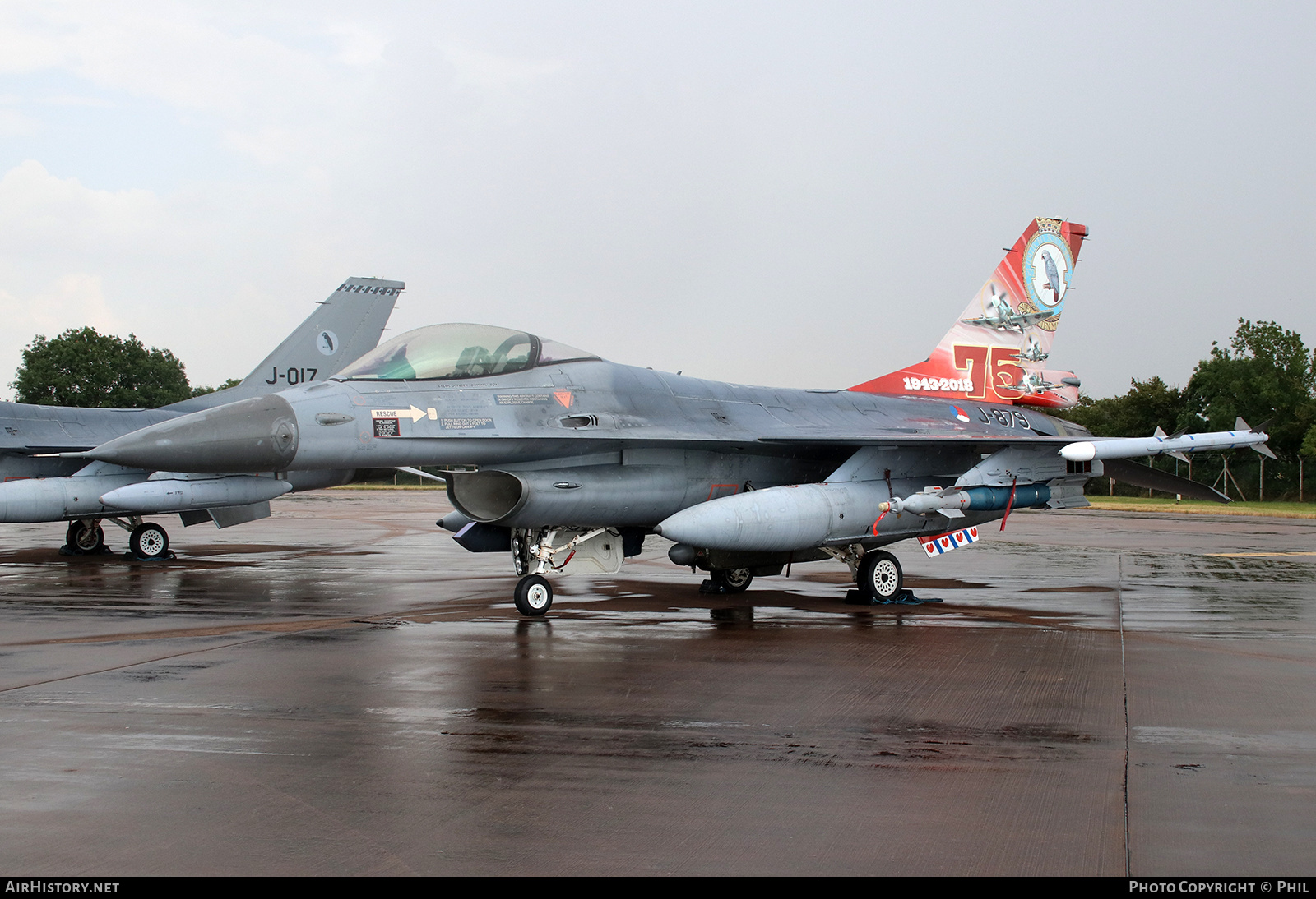 Aircraft Photo of J-879 | General Dynamics F-16AM Fighting Falcon | Netherlands - Air Force | AirHistory.net #196282