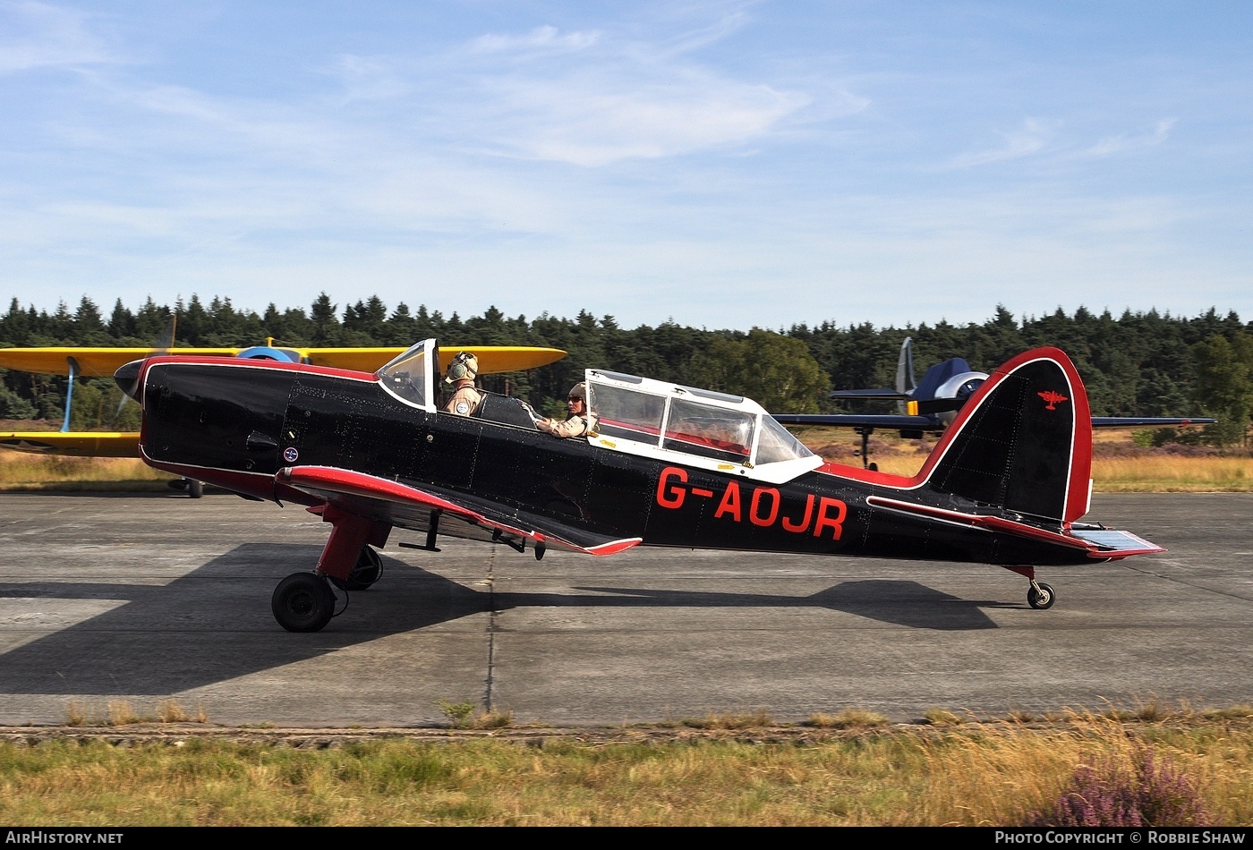 Aircraft Photo of G-AOJR | De Havilland DHC-1 Chipmunk Mk22 | AirHistory.net #196295