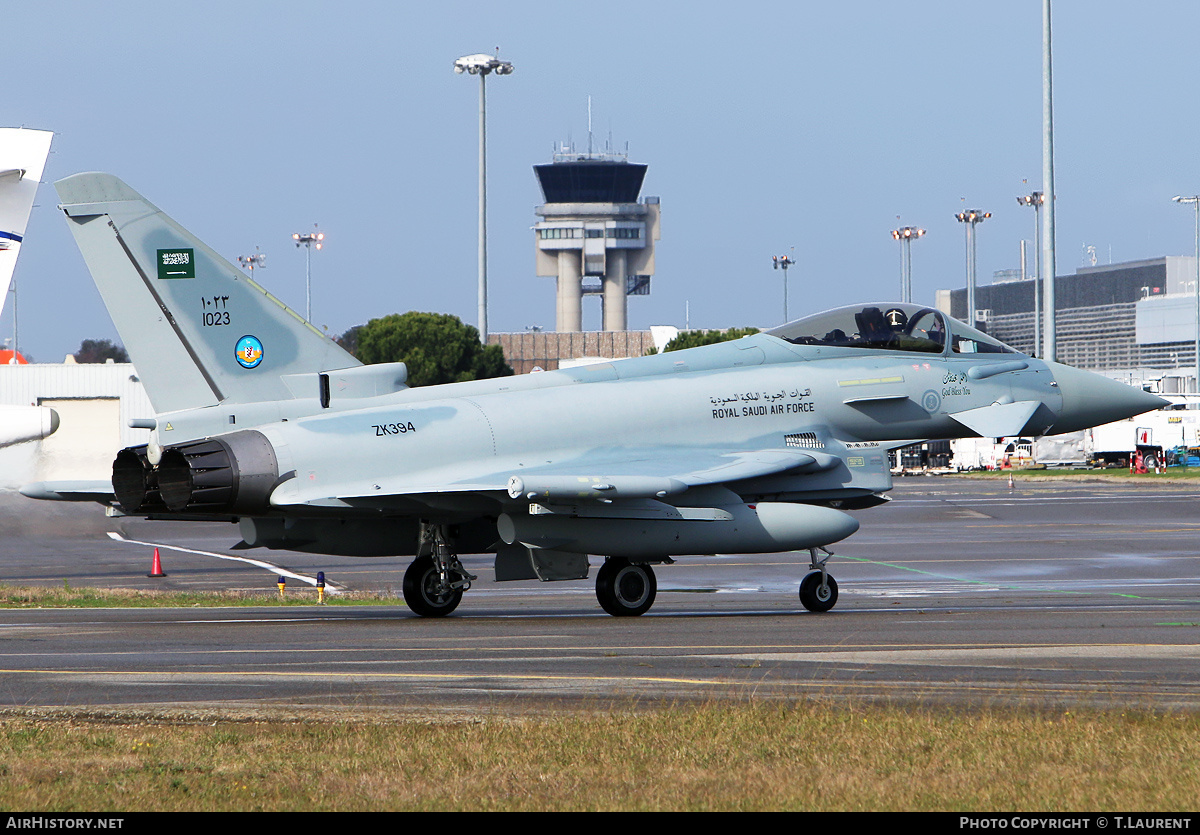 Aircraft Photo of 1023 / ZK394 | Eurofighter EF-2000 Typhoon F2 | Saudi Arabia - Air Force | AirHistory.net #196375