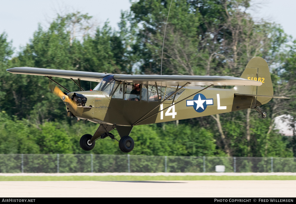 Aircraft Photo of N68925 / NC6995 / 54962 | Piper L-4J Grasshopper | USA - Army | AirHistory.net #196387