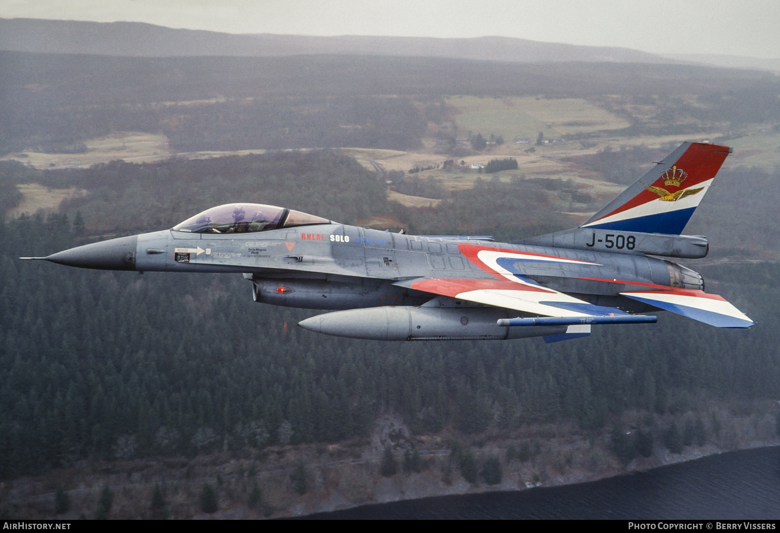 Aircraft Photo of J-508 | General Dynamics F-16A Fighting Falcon | Netherlands - Air Force | AirHistory.net #196402