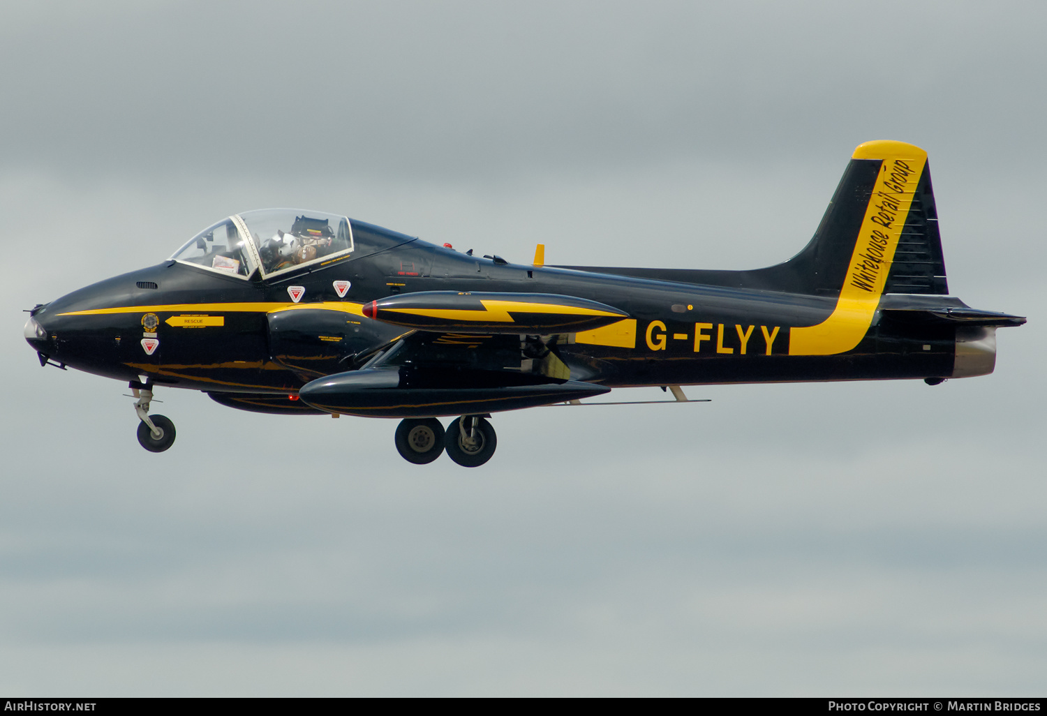 Aircraft Photo of G-FLYY | BAC 167 Strikemaster Mk80 | Whitehouse Retail Group | AirHistory.net #196464