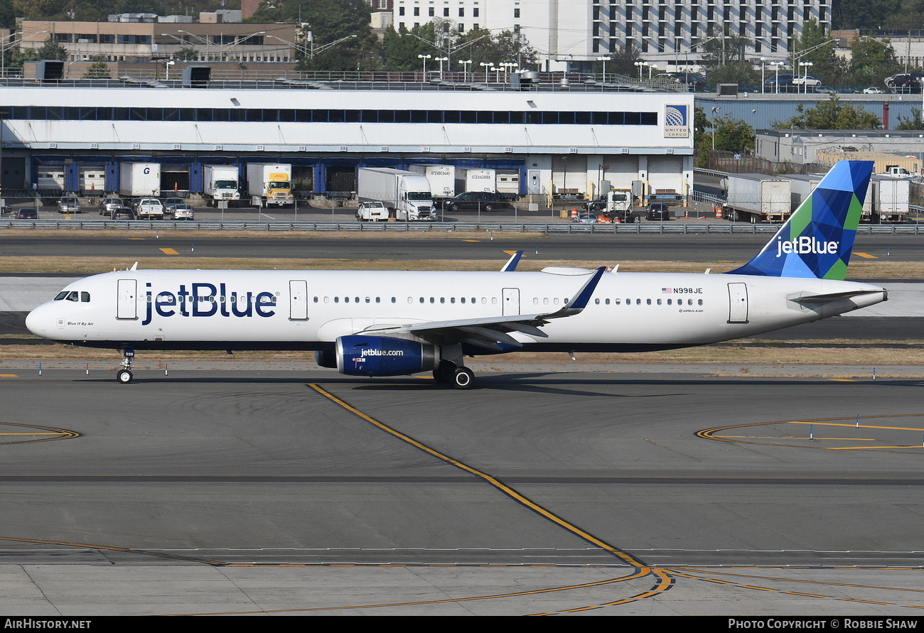 Aircraft Photo of N998JE | Airbus A321-231 | JetBlue Airways | AirHistory.net #196487