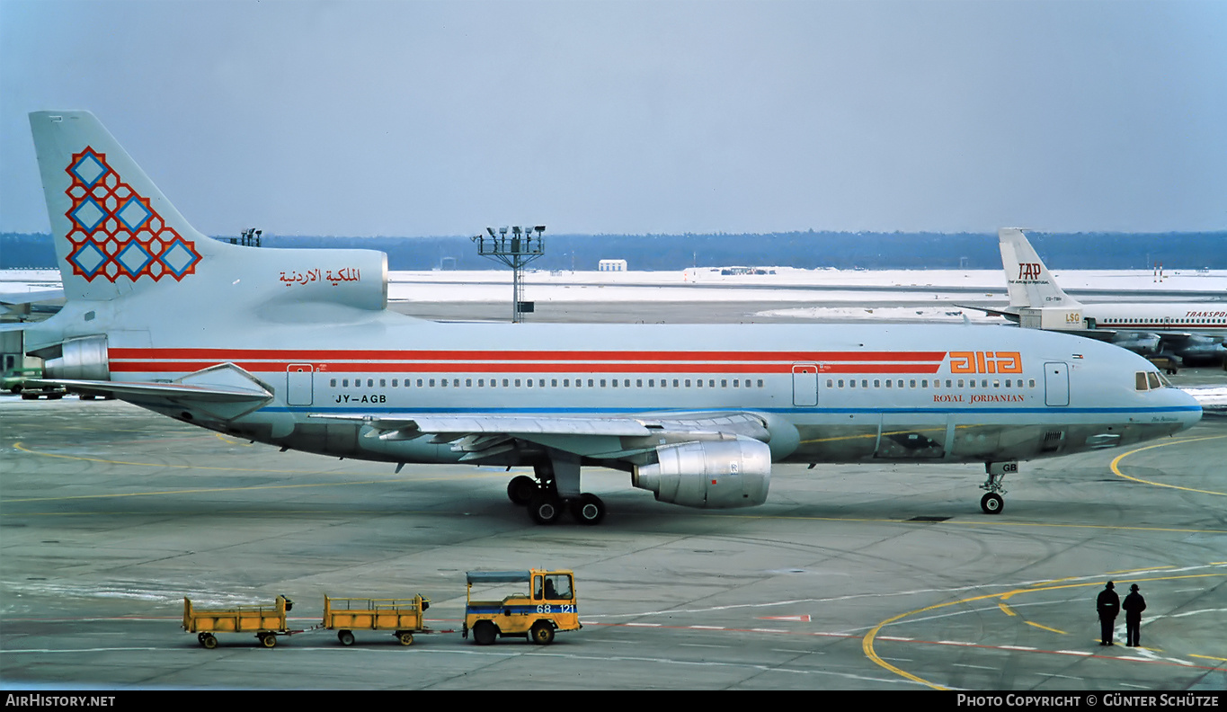 Aircraft Photo of JY-AGB | Lockheed L-1011-385-3 TriStar 500 | Alia - The Royal Jordanian Airline | AirHistory.net #196496