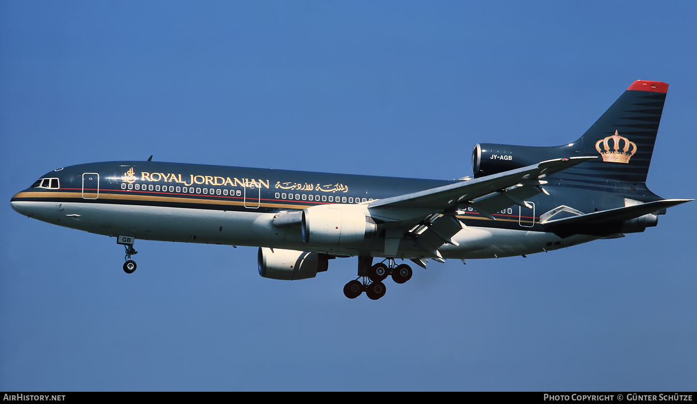 Aircraft Photo of JY-AGB | Lockheed L-1011-385-3 TriStar 500 | Royal Jordanian Airlines | AirHistory.net #196497