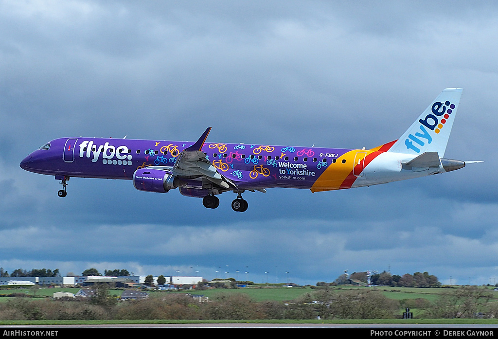 Aircraft Photo of G-FBEJ | Embraer 195LR (ERJ-190-200LR) | Flybe | AirHistory.net #196500