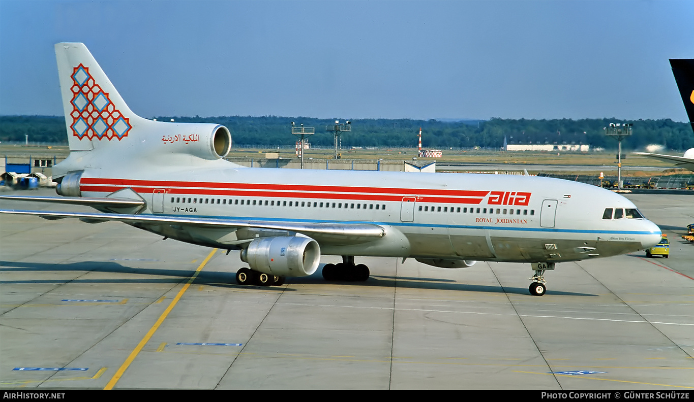 Aircraft Photo of JY-AGA | Lockheed L-1011-385-3 TriStar 500 | Alia - The Royal Jordanian Airline | AirHistory.net #196506