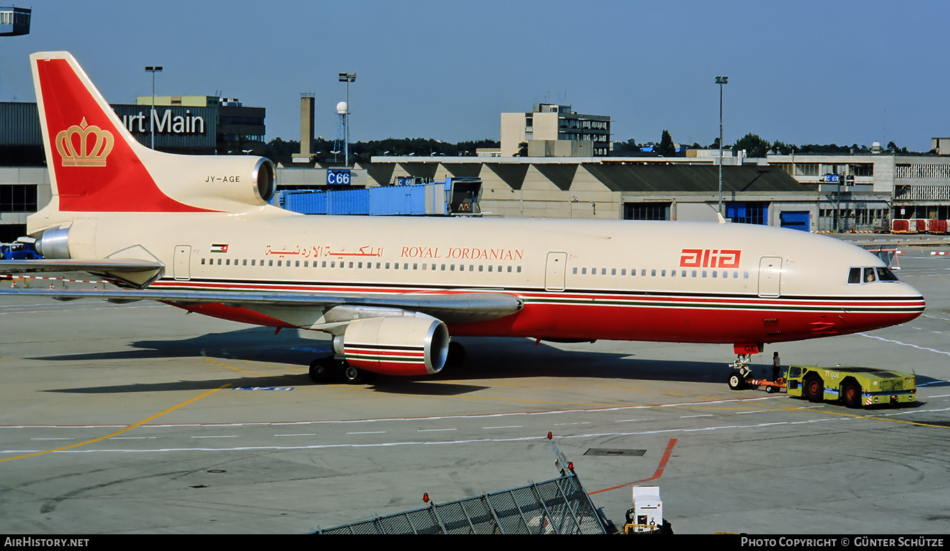 Aircraft Photo of JY-AGE | Lockheed L-1011-385-3 TriStar 500 | Alia - The Royal Jordanian Airline | AirHistory.net #196513