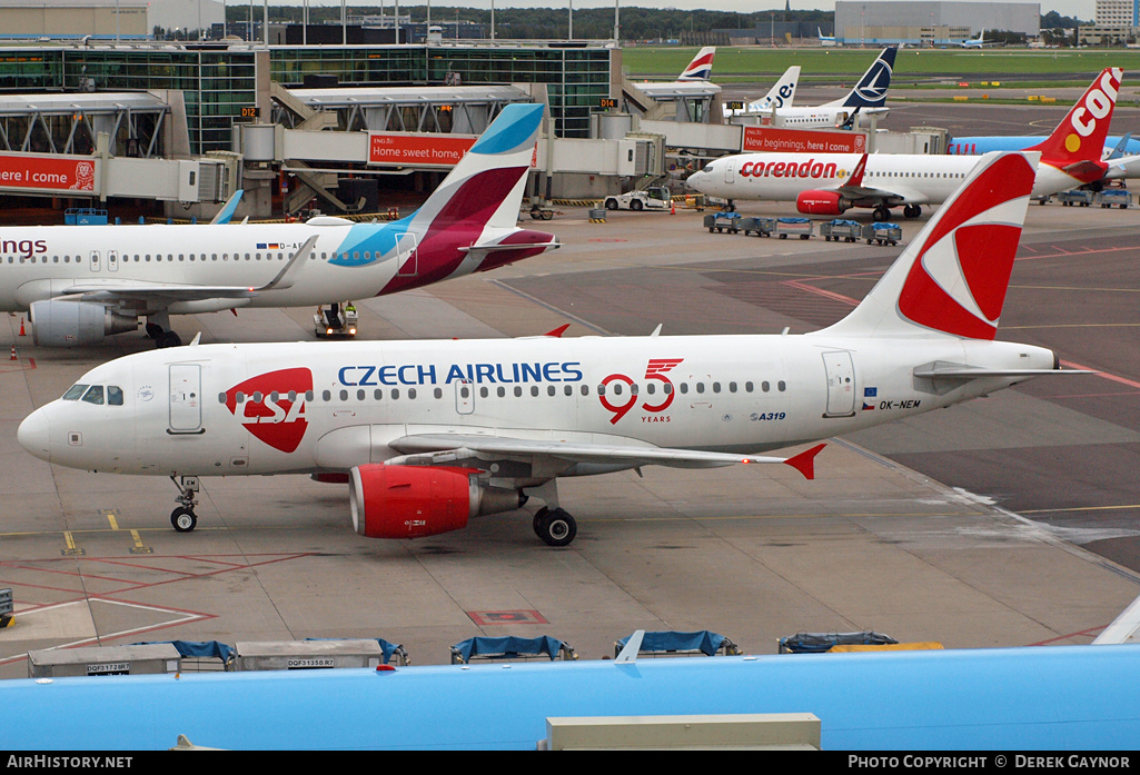 Aircraft Photo of OK-NEM | Airbus A319-112 | ČSA - Czech Airlines | AirHistory.net #196561