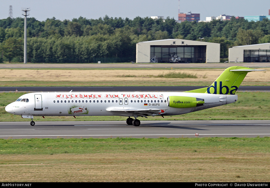 Aircraft Photo of D-AGPG | Fokker 100 (F28-0100) | DBA - Deutsche BA | AirHistory.net #196617