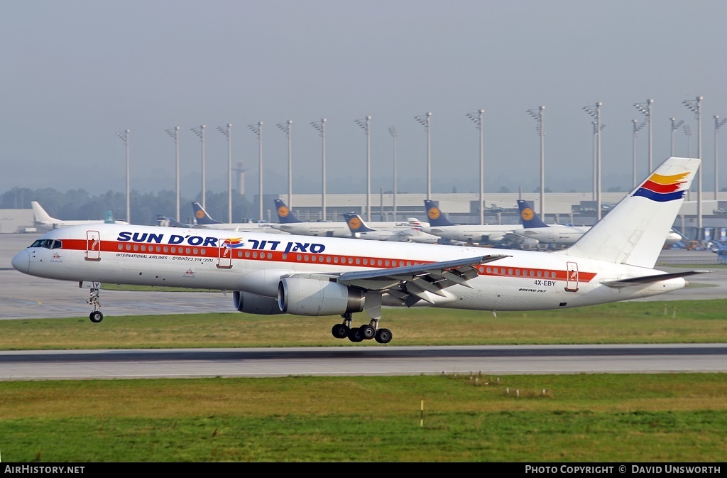 Aircraft Photo of 4X-EBY | Boeing 757-27B | Sun d'Or International Airlines | AirHistory.net #196648