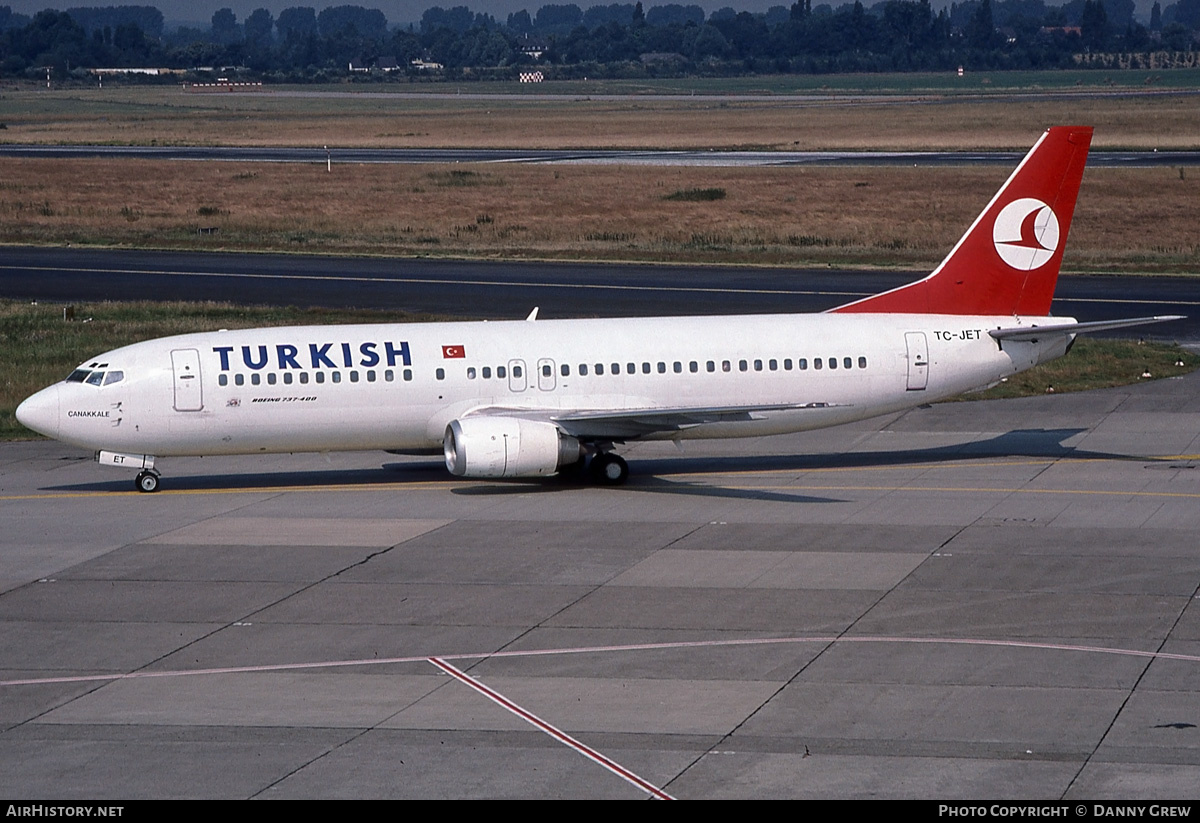 Aircraft Photo of TC-JET | Boeing 737-4Y0 | Turkish Airlines | AirHistory.net #196687