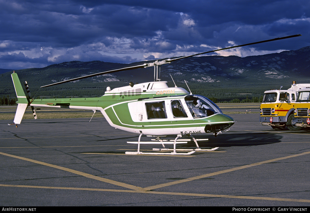 Aircraft Photo of C-GAHF | Bell 206B JetRanger II | Capital Helicopters | AirHistory.net #196708