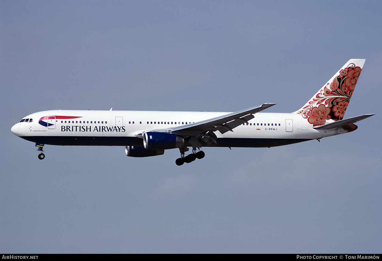 Aircraft Photo of G-BNWJ | Boeing 767-336/ER | British Airways | AirHistory.net #196726
