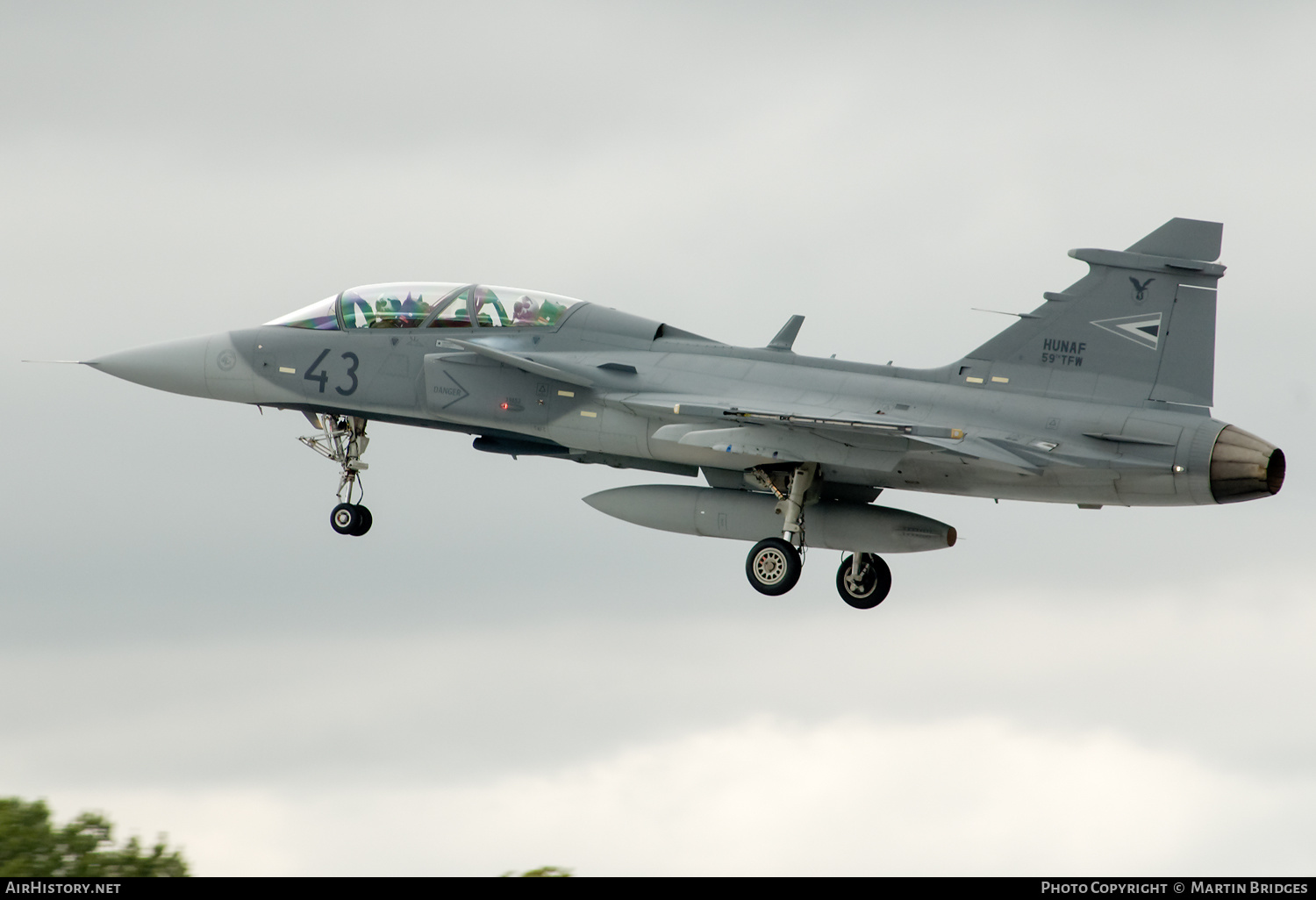 Aircraft Photo of 43 | Saab JAS 39D Gripen | Hungary - Air Force | AirHistory.net #196798