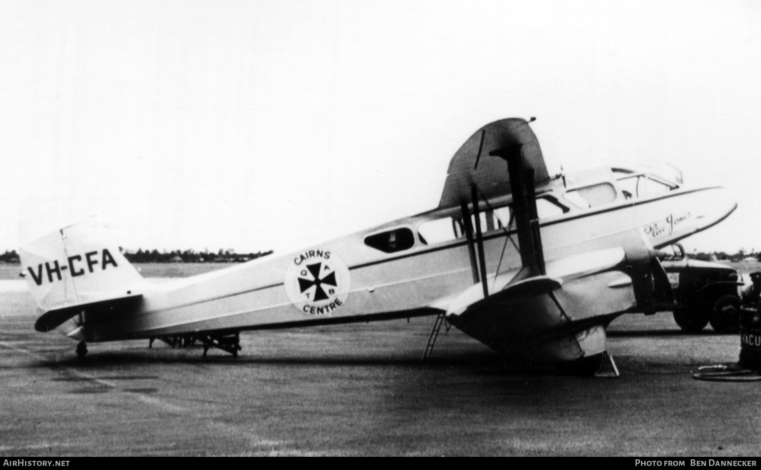 Aircraft Photo of VH-CFA | De Havilland D.H. 89A Dragon Rapide Mk.3 | Queensland Ambulance Transport Brigade | AirHistory.net #196800