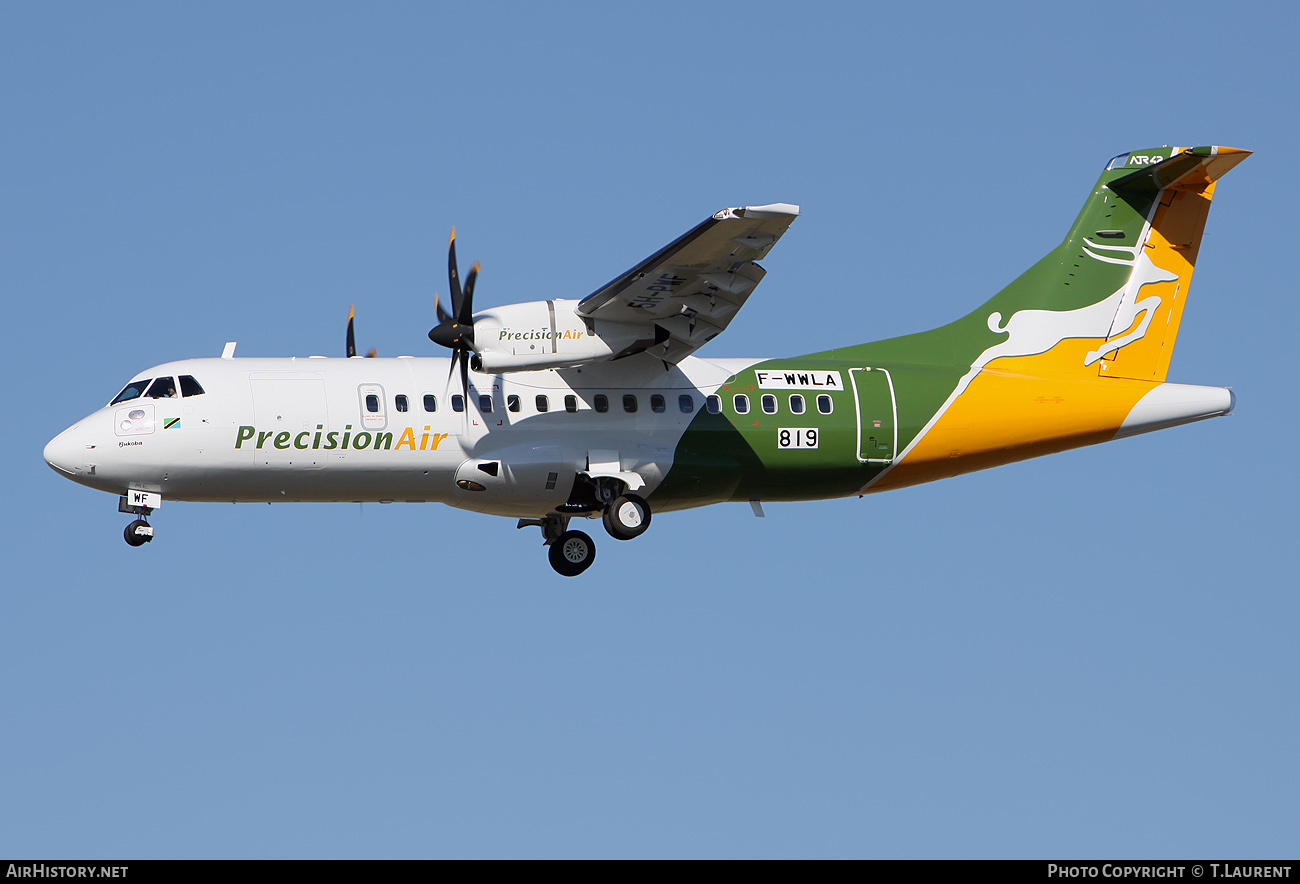 Aircraft Photo of F-WWLA | ATR ATR-42-500 | Precision Air | AirHistory.net #196838