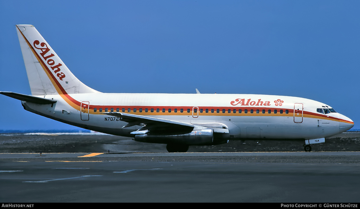 Aircraft Photo of N70724 | Boeing 737-297/Adv | Aloha Airlines | AirHistory.net #196877