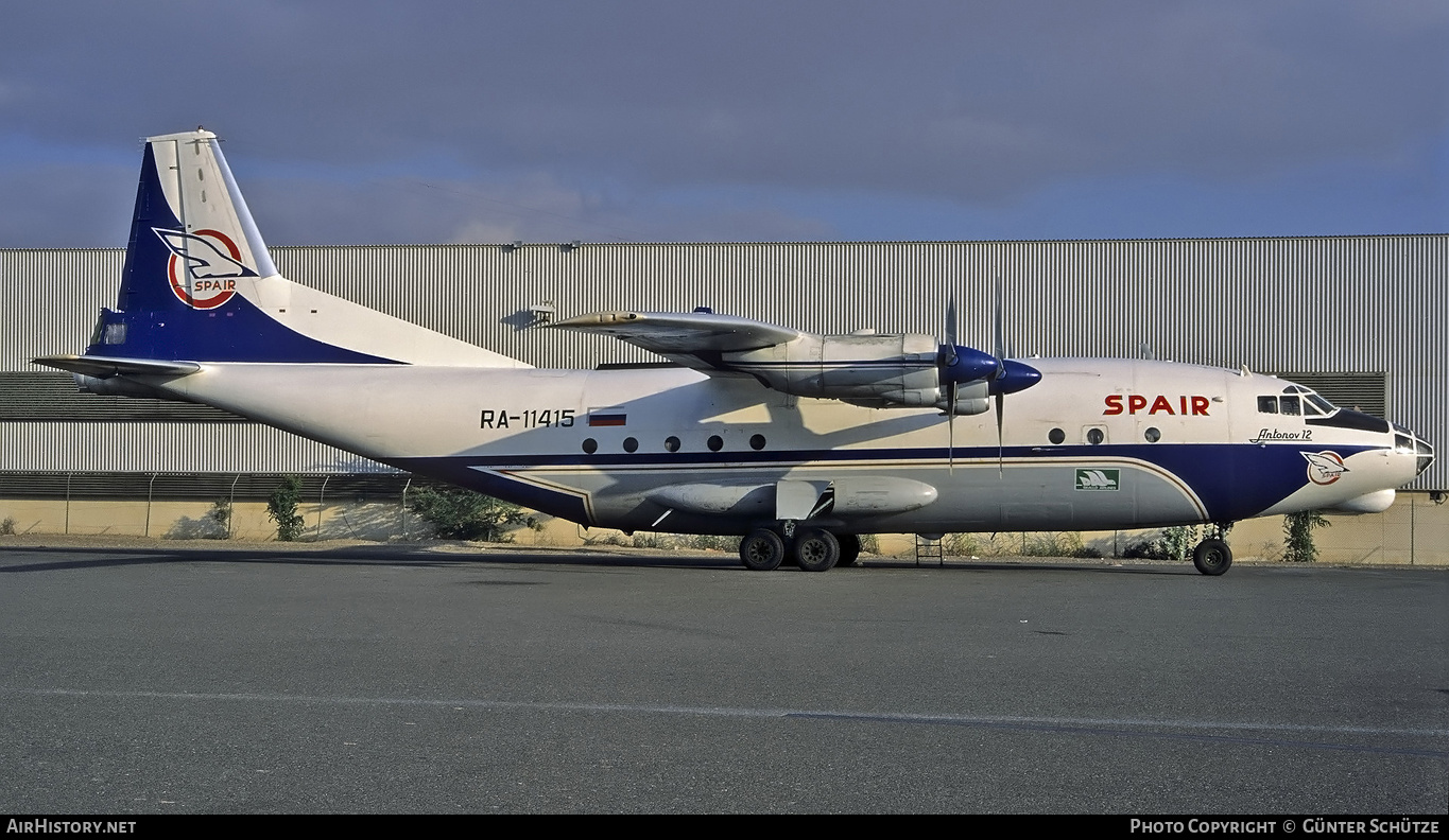 Aircraft Photo of RA-11415 | Antonov An-12A | SPAIR Air Transport Corporation | AirHistory.net #196925