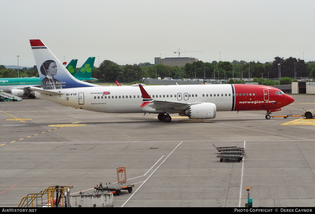 Aircraft Photo of EI-FYF | Boeing 737-8 Max 8 | Norwegian | AirHistory.net #196986