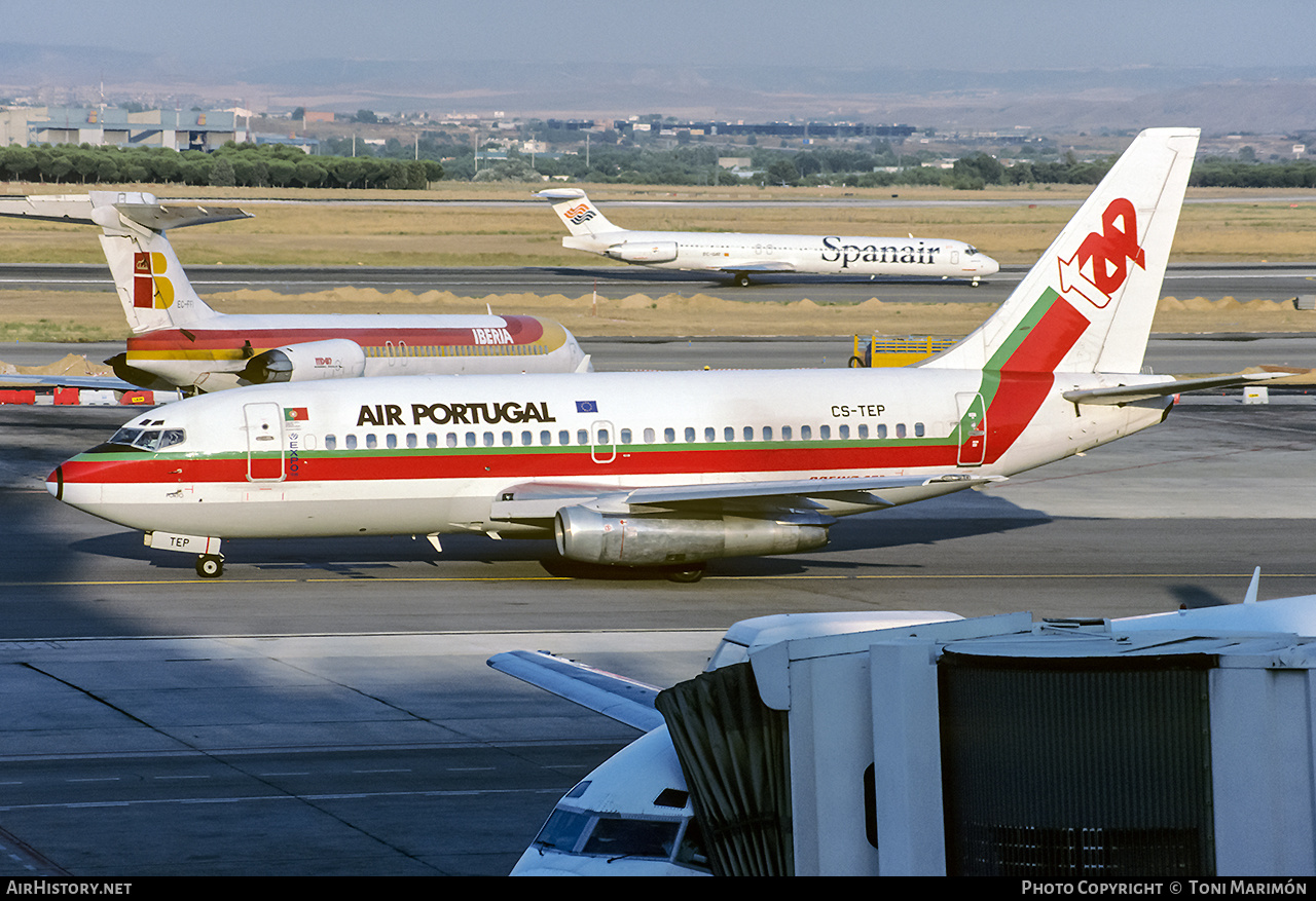Aircraft Photo of CS-TEP | Boeing 737-282/Adv | TAP Air Portugal | AirHistory.net #196991