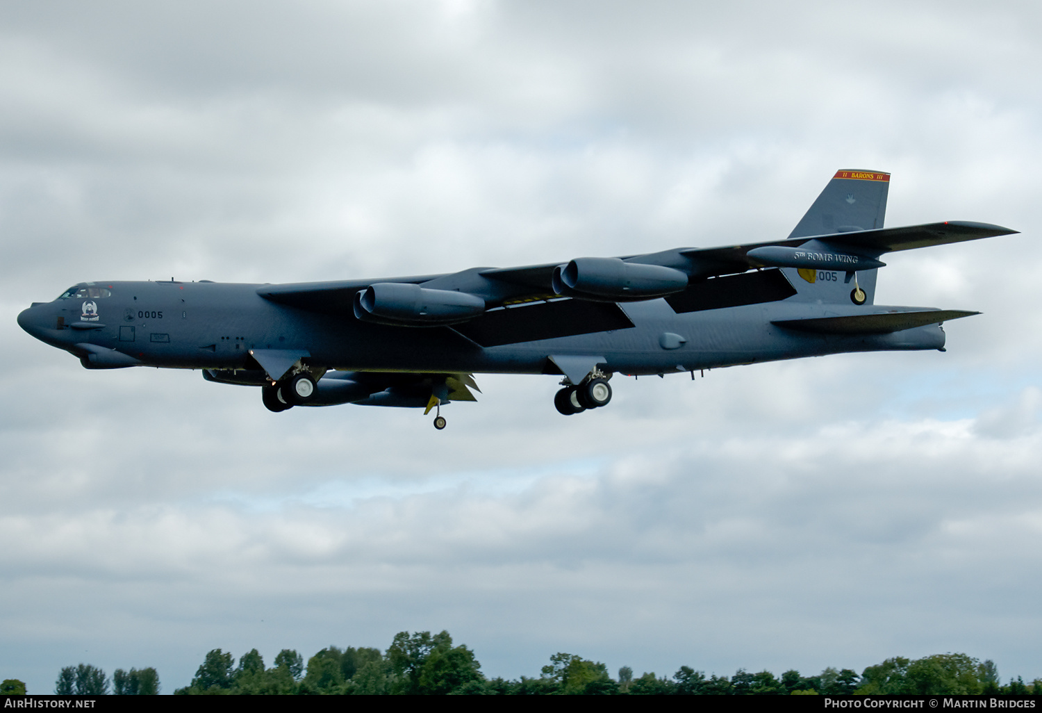 Aircraft Photo of 60-0005 / AF60-005 | Boeing B-52H Stratofortress | USA - Air Force | AirHistory.net #196992