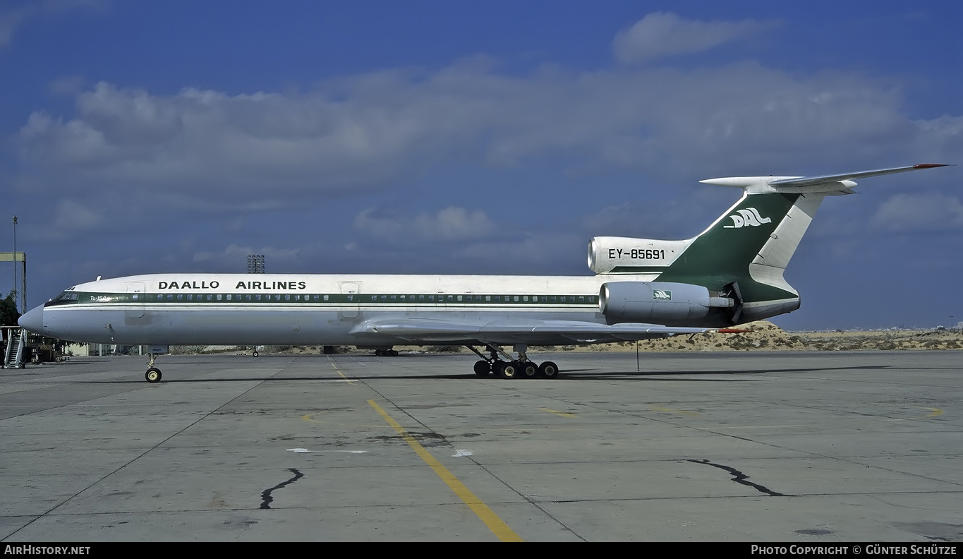 Aircraft Photo of EY-85691 | Tupolev Tu-154M | Daallo Airlines | AirHistory.net #197000