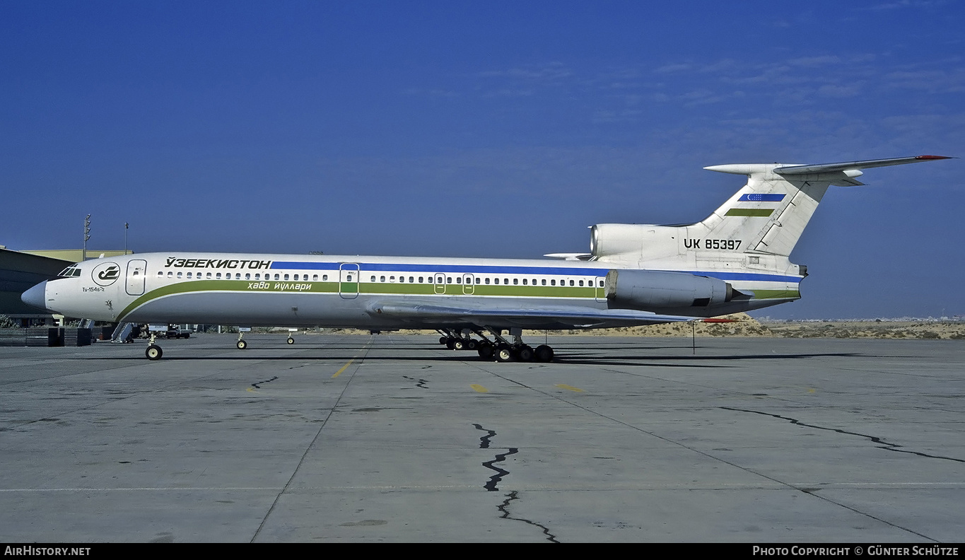 Aircraft Photo of UK-85397 | Tupolev Tu-154B-2 | Uzbekistan Airways | AirHistory.net #197041