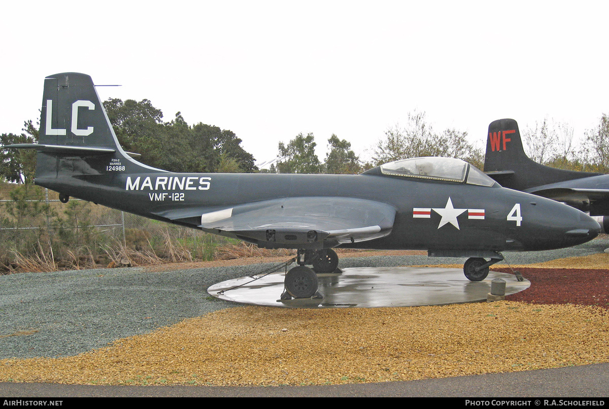 Aircraft Photo of 124988 | McDonnell F2H-2 Banshee | USA - Marines | AirHistory.net #197059