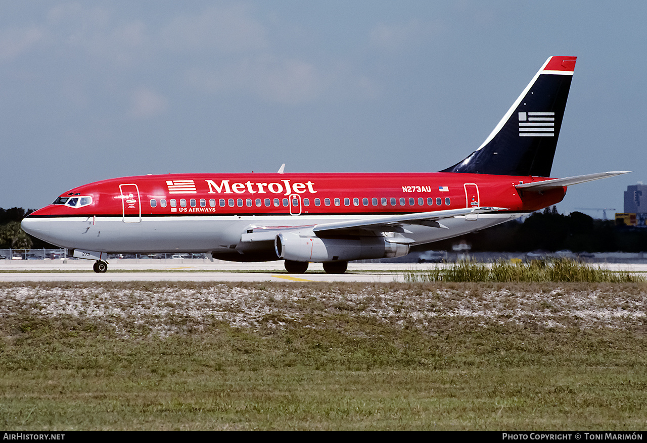 Aircraft Photo of N273AU | Boeing 737-2B7/Adv | Metrojet | AirHistory.net #197104