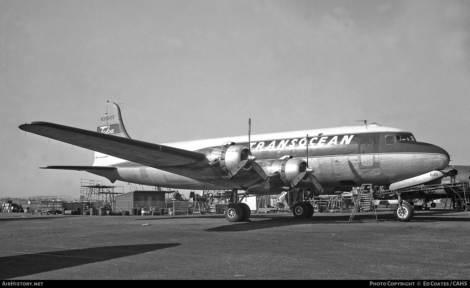 Aircraft Photo of N30045 | Douglas C-54B Skymaster | Transocean Air Lines - TALOA | AirHistory.net #197116
