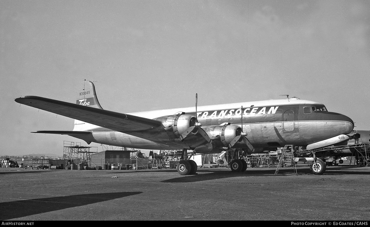 Aircraft Photo of N30045 | Douglas C-54B Skymaster | Transocean Air Lines - TALOA | AirHistory.net #197116