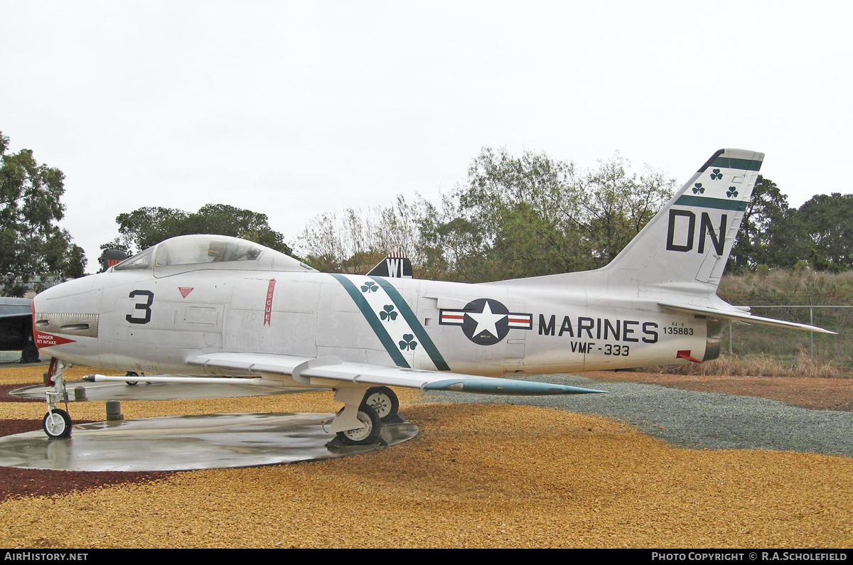 Aircraft Photo of 135883 | North American FJ-3 Fury | USA - Marines | AirHistory.net #197287