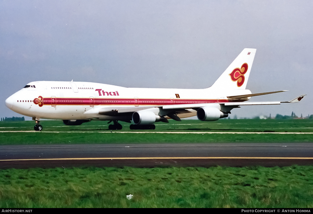 Aircraft Photo of HS-TGO | Boeing 747-4D7 | Thai Airways International | AirHistory.net #197335