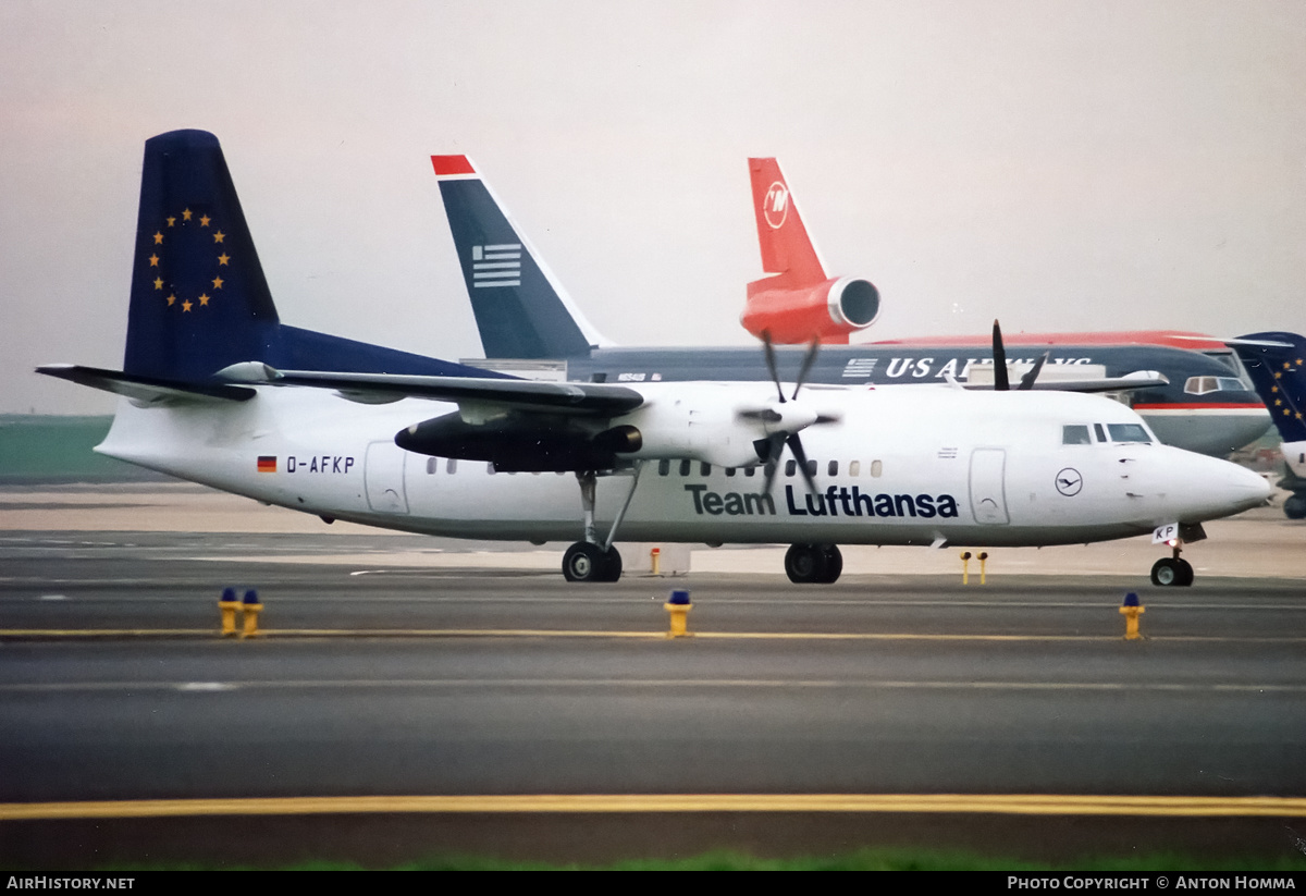 Aircraft Photo of D-AFKP | Fokker 50 | Team Lufthansa | AirHistory.net #197353