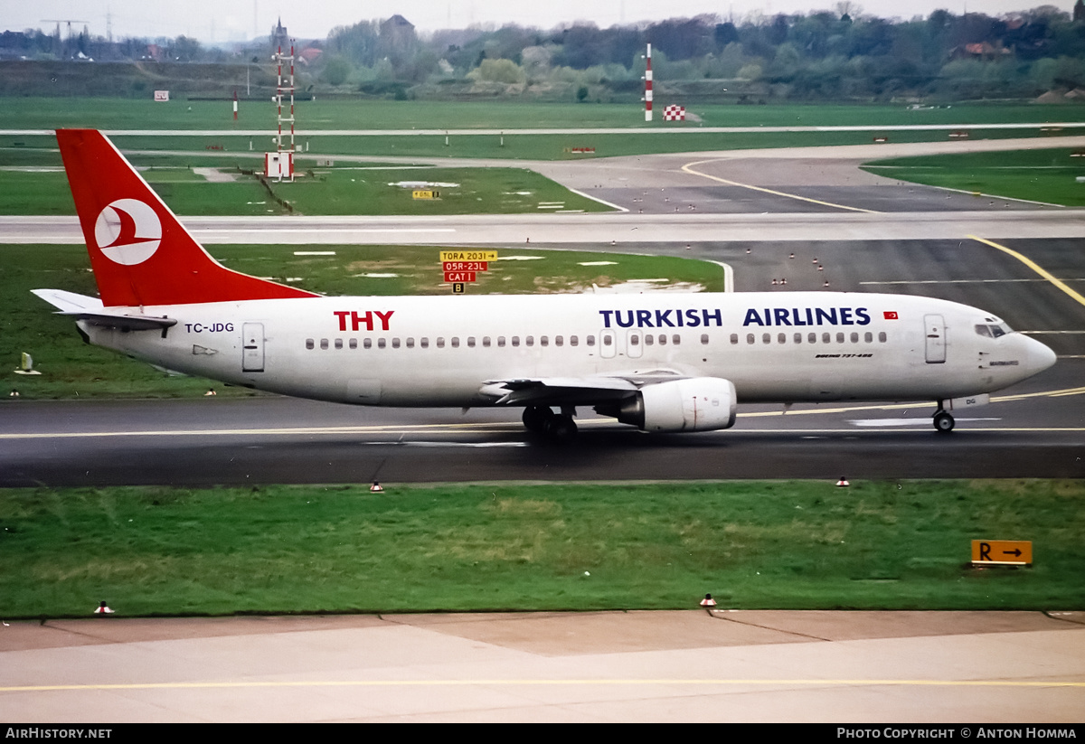 Aircraft Photo of TC-JDG | Boeing 737-4Y0 | THY Türk Hava Yolları - Turkish Airlines | AirHistory.net #197355